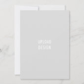 12x18-Flachkartenportrait Hochladen des Designs Einladung (Vorderseite)