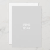 12x18-Flachkartenportrait Hochladen des Designs Einladung (Vorne/Hinten)