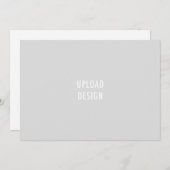 12x18 Flat Card Landschaft - Design hochladen Einladung (Vorne/Hinten)