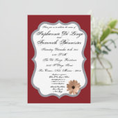 12x18 Floral Blume Extravagant Elegante Hochzeit E Einladung (Stehend Vorderseite)