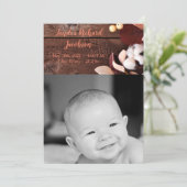 12x18 Foto Birth Announcement Army Cotton Branch a Ankündigung (Stehend Vorderseite)