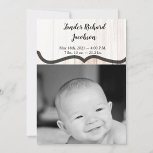 12x18 Foto Birth Announcement Army Stiefel Land ru Ankündigung