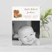 12x18 Foto Birth Announcement Army Summer Country Ankündigung (Stehend Vorderseite)