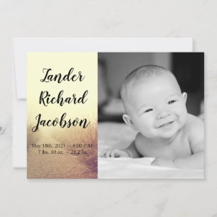 12x18 Foto Birth Announcement Army Sunrise Pathway Ankündigung