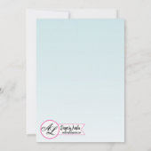 12x18 Foto Geburtsankündigung Armee Tropische Blum Ankündigung (Rückseite)