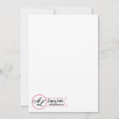 12x18 Foto Geburtsankündigung Armee Tropische Blum Ankündigung (Rückseite)