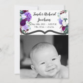 12x18 Foto Geburtshilfearmee Lavender Hibiscu Ankündigung (Vorderseite)