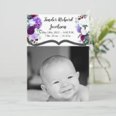 12x18 Foto Geburtshilfearmee Lavender Hibiscu Ankündigung (Stehend Vorderseite)