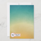 12x18 Foto Graduation Party Einladung Beach Sonnen (Rückseite)