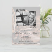 12x18 Foto Graduation Party Einladung Cowboy Boots (Stehend Vorderseite)