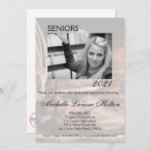 12x18 Foto Graduation Party Einladung Cowboy Boots (Vorne/Hinten)