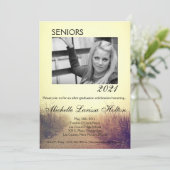 12x18 Foto Graduation Party Einladung Sonnenaufgan (Stehend Vorderseite)