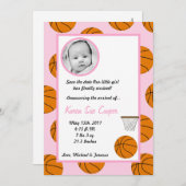 12x18 FOTO Sports Basket Ball Ankündigung (Vorne/Hinten)