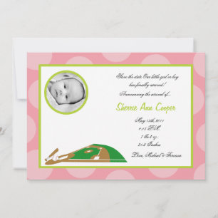 12x18 FOTO Sports Soft Ball Ankündigung zur Geburt