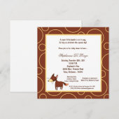 12x18 Fox Pok-ein-Punkt Baby-Dusche Einladung (Vorne/Hinten)