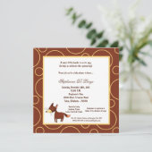 12x18 Fox Pok-ein-Punkt Baby-Dusche Einladung (Stehend Vorderseite)