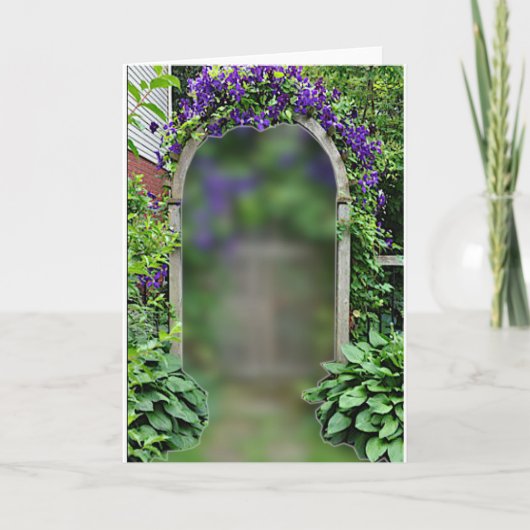 12x18 GARDEN GATE CARD Karte (Vorderseite)