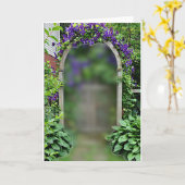12x18 GARDEN GATE CARD Karte (Gelbe Blume)