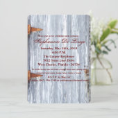 12x18 Geburtstag Einladung Weißwaschholz Holzstall (Stehend Vorderseite)