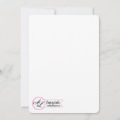 12x18 Geburtstagseinladung Rustikale Zinndecke C Einladung (Rückseite)