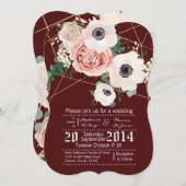 12x18 geometrische einladung (Vorne/Hinten)