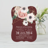 12x18 geometrische einladung (Stehend Vorderseite)