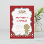 12x18 Ginger Bread Man Einladung (Stehend Vorderseite)