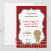 12x18 Ginger Bread Man Einladung (Vorne/Hinten)
