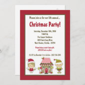 12x18 Gingerbrot Weihnachtsfeierliche Party Einlad Einladung (Vorne/Hinten)