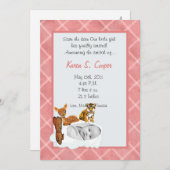 12x18 Girl Cloud-FOTO über ZirkelBirth-Ankündigung Einladung (Vorne/Hinten)