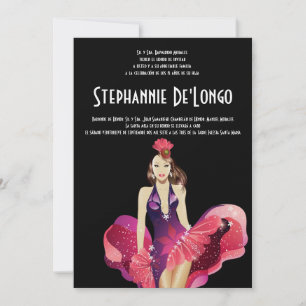 12x18 Glamour Girl Quinceanera Geburtstagseinladun Einladung