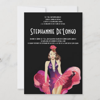 12x18 Glamour Girl Quinceanera Geburtstagseinladun Einladung