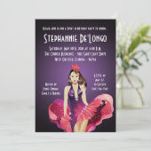 12x18 Glamour Girl Sweet 16 Geburtstag Einladung (Stehend Vorderseite)