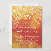 12x18 Glitz Glimmer Quinceanera Einladung zum Gebu (Vorderseite)