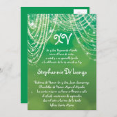 12x18 Glitz Glimmer Quinceanera Einladung zum Gebu (Vorne/Hinten)