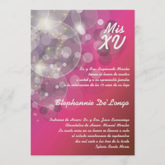 12x18 Glitz Glimmer Quinceanera Geburtstag Einladu Einladung