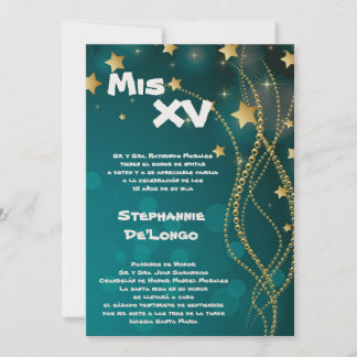 12x18 Glitz Glitzer Quinceanera Geburtstagseinladu Einladung