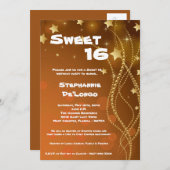 12x18 Glitz Glitzer Sweet 16 Birthday Einladung (Vorne/Hinten)