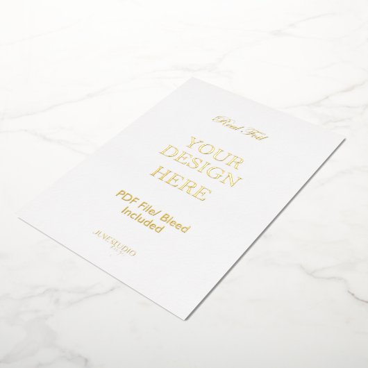 12x18" Gold Foil Einladungskarte Folieneinladung (Gedreht)