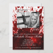 12x18 Graduation Party Einladung Blutplättchen (Vorderseite)