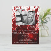 12x18 Graduation Party Einladung Blutplättchen (Stehend Vorderseite)