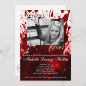 12x18 Graduation Party Einladung Blutplättchen (Vorne/Hinten)