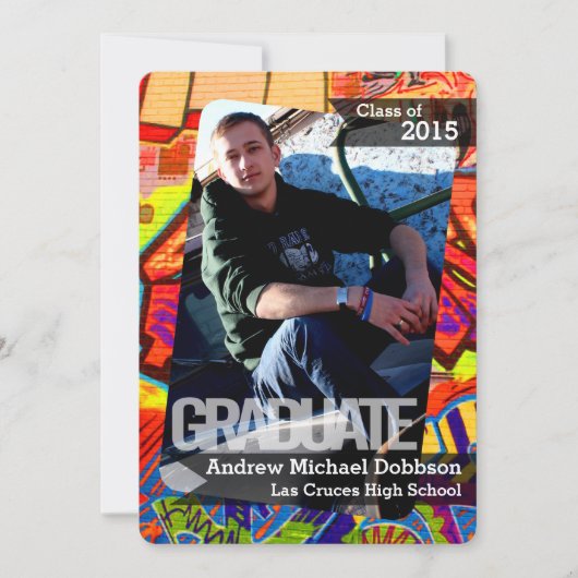 12x18 Graffiti Paint Air Brush Senior Ankündigung (Vorderseite)