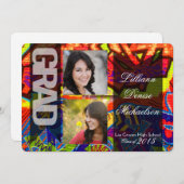 12x18 Graffiti Paint Air Brush Senior Ankündigung (Vorne/Hinten)