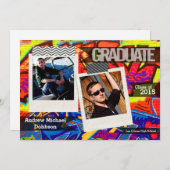 12x18 Graffiti Paint Air Brush Senior Ankündigung (Vorne/Hinten)