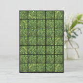 12x18 Grass Paper Gridmap Einladung (Stehend Vorderseite)