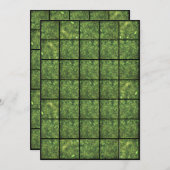 12x18 Grass Paper Gridmap Einladung (Vorne/Hinten)