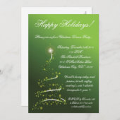 12x18 Green XMAS Tree Weihnachtsfeier Party Einlad Einladung (Vorne/Hinten)