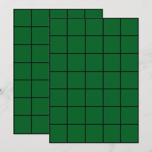 12x18 Grünbuch-Gridmap Einladung (Vorne/Hinten)