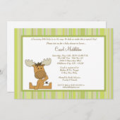 12x18 grüne Waldelch-Baby-Duschen-Einladung Einladung (Vorne/Hinten)